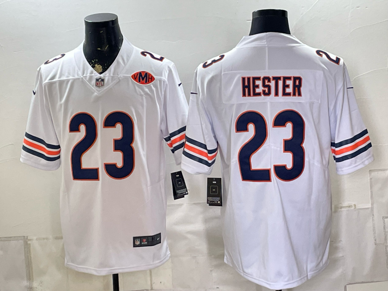 Men 2026 Chicago Bears #23 Hester white Nike Limited NFL Jersey 0903008
